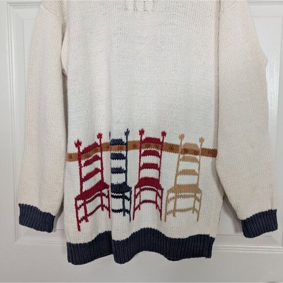 Marisa Christina Cardigan Womens Size Small Hand Knit Cottage Country Grandma - Picture 10 of 13